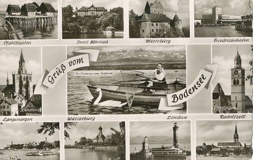 Bodensee Mehrbildkarte gl1954 111.855