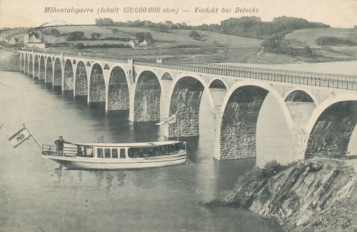 Möhnetalsperre Viadukt bei Delecke gl1913 110.781
