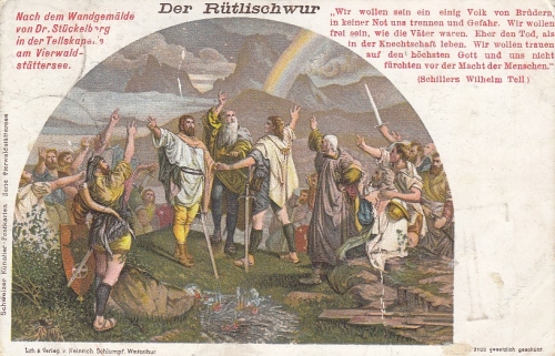 Tellskapelle , Rütlischwur gl1908 E2279