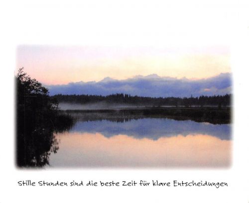 Stille Stunden sind die beste Zeit für klare Entscheidungen ngl 170.290
