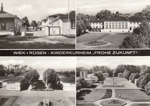 Wiek (Rügen) Kinderkurheim "Frohe Zukunft" Mehrbildkarte ngl E2555