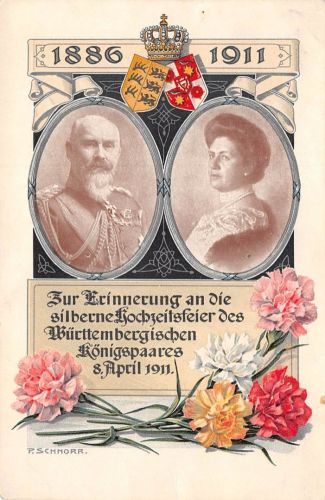 Zur Erinnerung an die Silberhochzeit des Württ. Königspaares 1911 ngl 170.516
