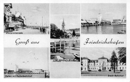 Friedrichshafen Hafen Stadt-Bahnhof Promenade ngl 170.781