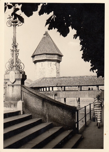 Luzern, Teilansicht mit Kapell-Turm ngl E3615