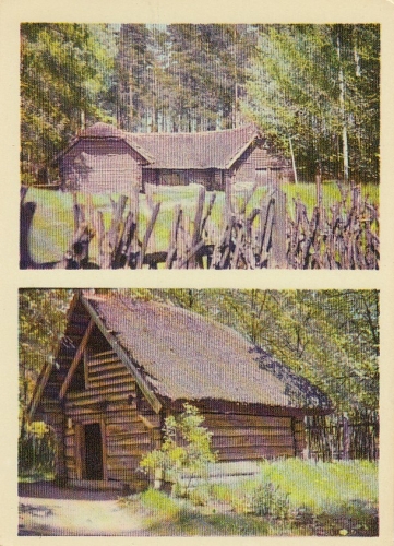 LV Vidzeme, Hand-Mill; Zemgale, Farmlabourers' outhouse ngl E4024