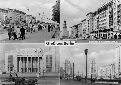 Berlin Allee Sporthalle Hochhäuser gl1966 171.979