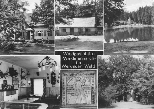Waldgaststätte Waidmannsruh im Werdauer Wald gl1970 172.339