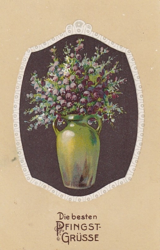 Pfingsten-Wünsche mit Blumenvase ngl E5352