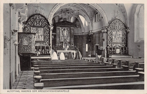 Altötting - Inneres der Kreszentienheimkapelle gl1938? 167.239