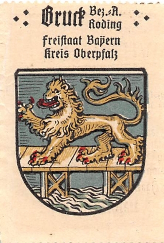 Bruck in der Oberpfalz SONDERMARKE Wappen 167.499