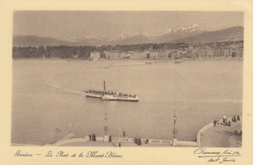 Genève, Le Port et le Mont-Blanc ngl E5732