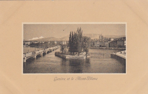 Genève et le Mont-Blanc ngl E5734