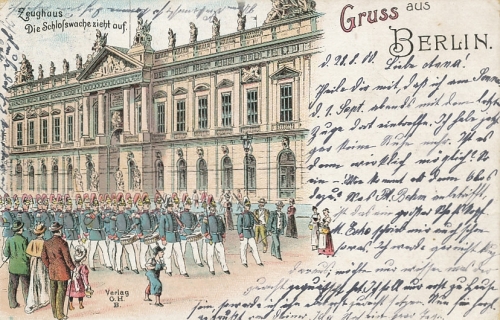 Berlin Zeughaus Aufmarsch Schloßwache gl1900 117.591