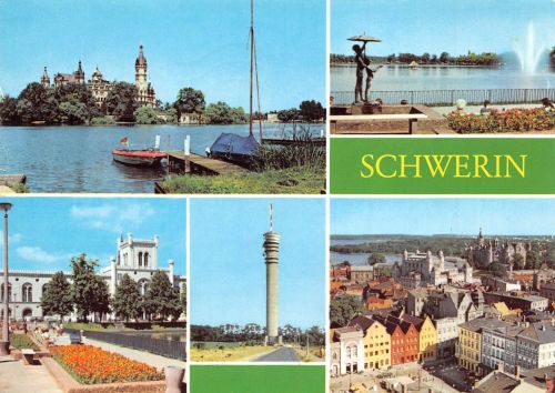 Schwerin Mehrbildkarte gl1981 173.039