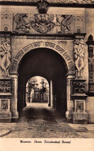 Wismar ehem. Fürstenhof-Portal gl1960 174.364