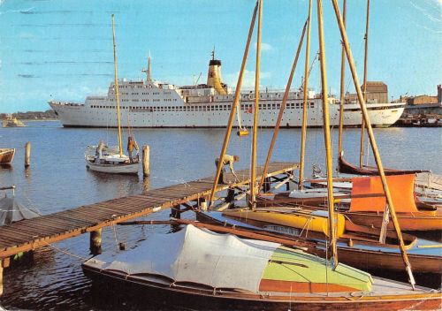 Stralsund MS "Fritz Heckert" im Hafen gl 174.375