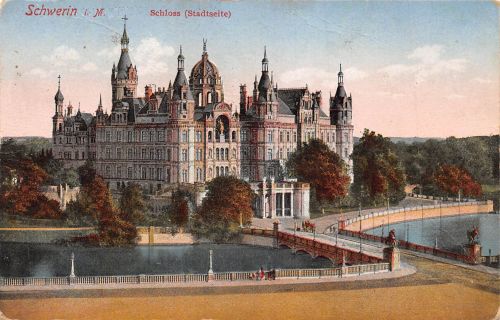 Schwerin Schloß Stadtseite gl1930 174.398