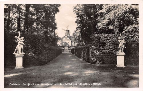 Potsdam - Sanssouci Blick zur Historische Windmühle ngl 174.430