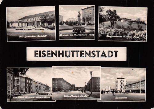 Eisenhüttenstadt, Mehrbildkarte gl1963 174.458