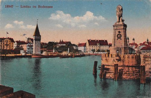 Lindau (Bodensee) Hafenpartie gl1918 174.663