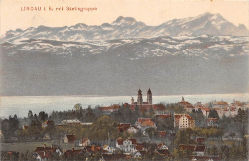 Lindau (Bodensee) mit Säntisgruppe gl1907 174.667