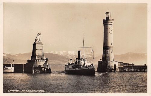 Lindau (Bodensee) Hafeneinfahrt gl1934 174.686