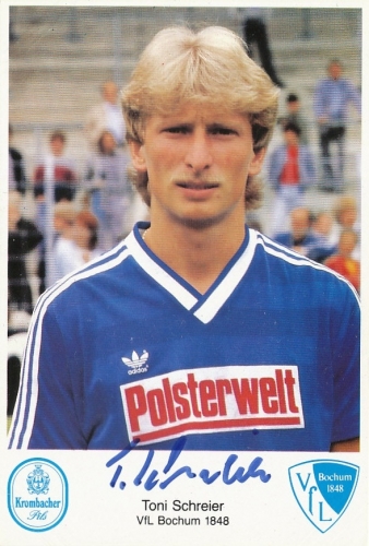 Fußball: VfL Bochum Toni Schreier Werbek. 112.009