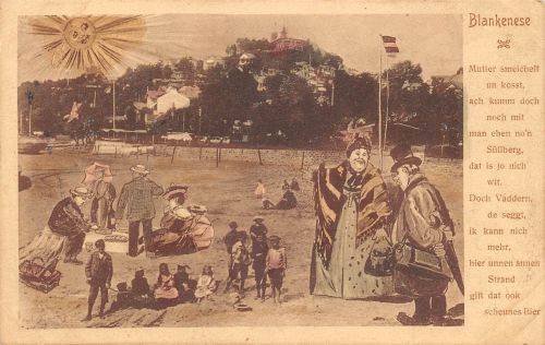 Hamburg-Blankenese Juxkarte feldpgl1910 174.991