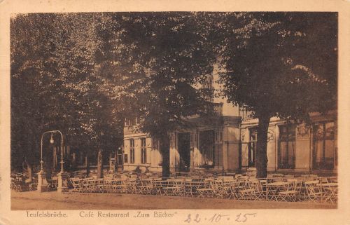 Hamburg Großflottbek Cafe Restaurant "Zum Bäcker" gl1923 175.003