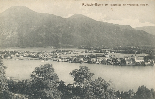 Rottach-Egern Panorama mit Wallberg ngl 119.483
