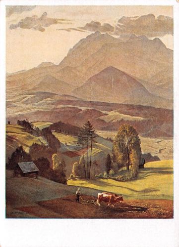 HDK 1027 Hans Frank Abend in den Ennstaler Bergen ngl 176.380