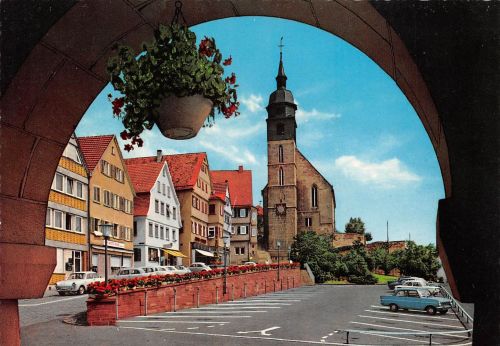 Böblingen Marktplatz mit Stadtkirche ngl 176.556