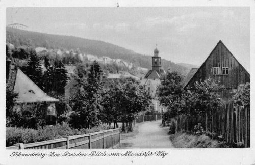 Schmiedeberg Blick vom Naundorfer Weg gl1961 177.293