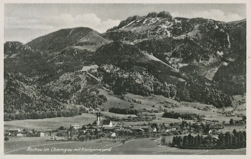 Aschau/Chiemgau Panorama mit Kampenwand gl1942 119.655