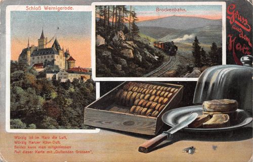 Brocken (Harz) Mehrbildkarte mit Brockenbahn feldpgl1916 179.611