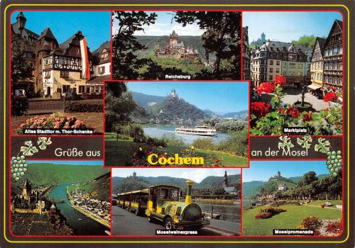 Cochem a.d. Mosel, Mehrbildkarte ngl 181.379