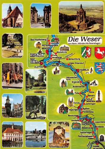 Die Weser Mehrbildkarte ngl 181.409