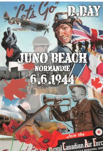 Frankreich Juno Beach Mehrbildkarte ngl 181.416
