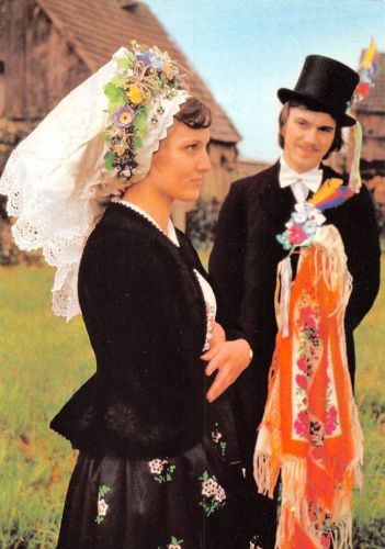 Spreewald Niedersorbische Brautjungfer mit Brautführer ngl 182.406