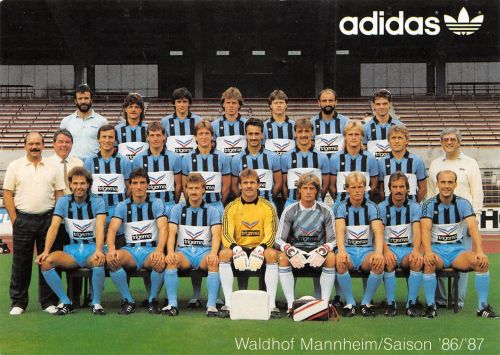 Sport-Fußball Waldhof Mannheim Mannschaftsfoto Saison 86/87 ngl 182.424