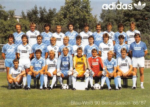 Sport-Fußball Blau-Weiß 90 Berlin Mannschaftsfoto Saison 86/87 ngl 182.427