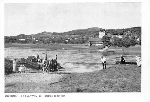 Sudetenland Neschwitz Elbüberfahrt ngl 182.438