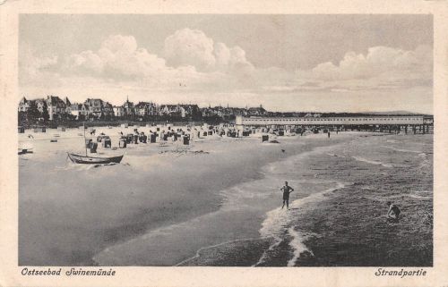 Swinemünde Strandpartie gl1929 182.445