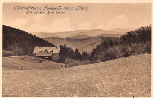 Hohegeiß Blick auf Hotel "Dicke Tannen" ngl 182.476