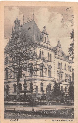 Crefeld Rathaus (Westseite) gl1919 182.487