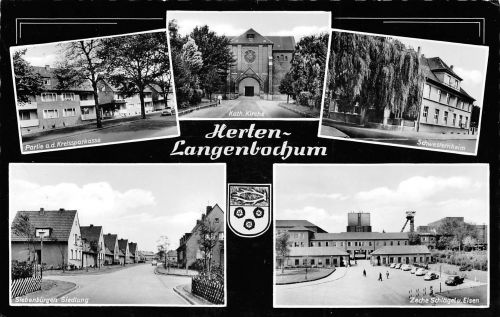 Herten-Langenbochum Mehrbildkarte gl1961 182.507