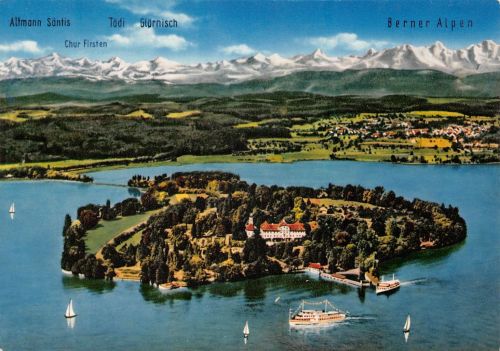 Mainau i.B. Gesamtansicht von oben ngl 182.562