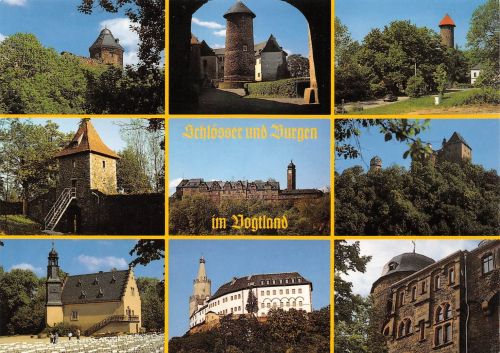 Vogtland Schlösser und Burgen Mehrbildkarte ngl 182.574