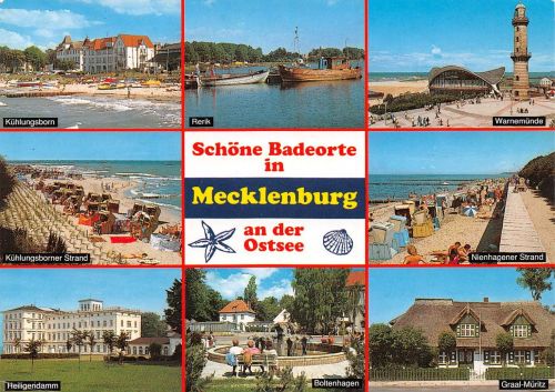 Mecklenburg Schöne Badeorte Mehrbildkarte gl1994 182.591
