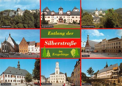 Erzgebirge Silberstraße Mehrbildkarte ngl 182.610